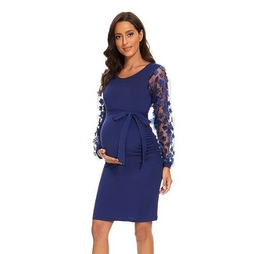 Stylish Maternity Dresses, women's clothing, Slim-fitting dress