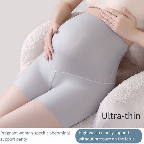 High - Waist Maternity Underwear, Pregnant women's belt-protecting pants, cool and thin anti-exposure underpants for summer, high-waisted safety pants,Maternity clothes