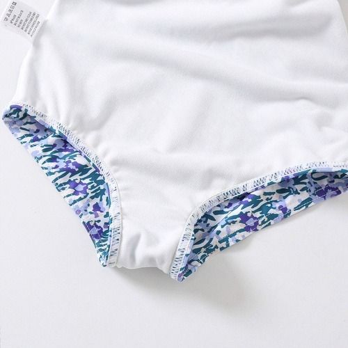 Girl Kids&#39; One - Piece Swimsuit free with swimming hat, 2 colors for selection, Elegant little baby in the swimming pool, baby girl swimming sets