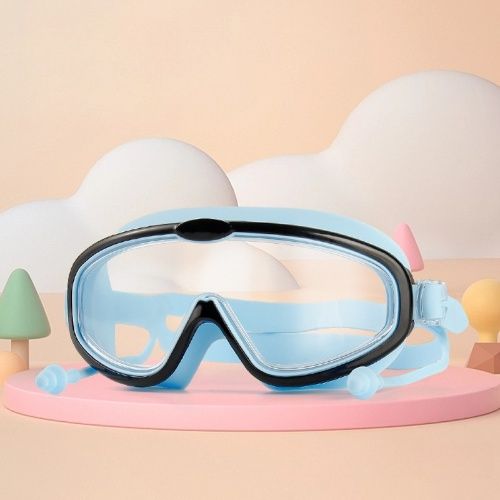 High - Definition Anti - Fog Swimming goggles for children aged 3 to 16 years, Waterproof and anti-fog, large-frame diving swimming goggles, for boys and girls