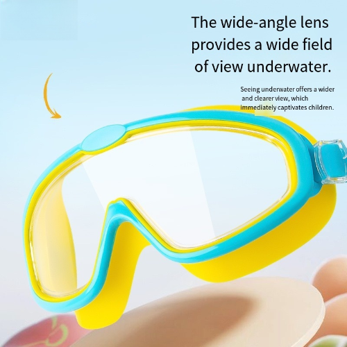 High - Definition Anti - Fog Swimming goggles for children aged 3 to 16 years, Waterproof and anti-fog, large-frame diving swimming goggles, for boys and girls