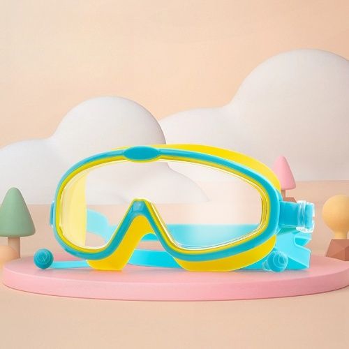 High - Definition Anti - Fog Swimming goggles for children aged 3 to 16 years, Waterproof and anti-fog, large-frame diving swimming goggles, for boys and girls