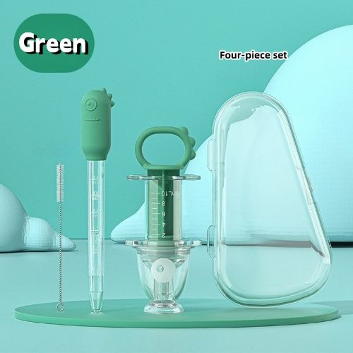 Baby medicine dispensers 4 pieces in 1 set, 3 colors for selection, good material for baby health, baby feeding kits
