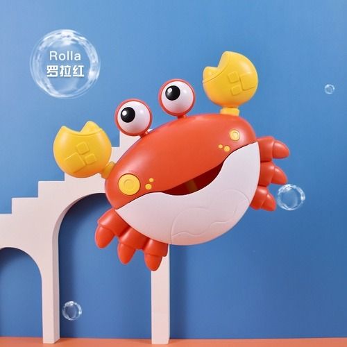 Bubble Bath toy with music for baby & toddler, A crab that can blow bubbles, baby gift for bath, Suction cup installation makes babies love taking baths