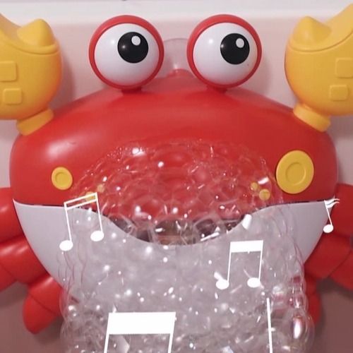 Bubble Bath toy with music for baby & toddler, A crab that can blow bubbles, baby gift for bath, Suction cup installation makes babies love taking baths
