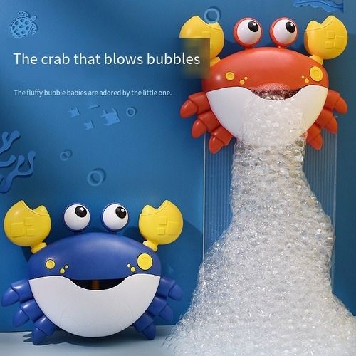 Bubble Bath toy with music for baby & toddler, A crab that can blow bubbles, baby gift for bath, Suction cup installation makes babies love taking baths
