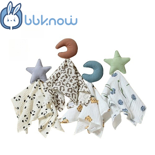 Baby comfort towel, can be chewed in the mouth, newborn security comfort blanket, baby bedding nursery item