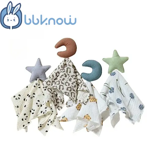 Baby comfort towel, can be chewed in the mouth, newborn security comfort blanket, baby bedding nursery item