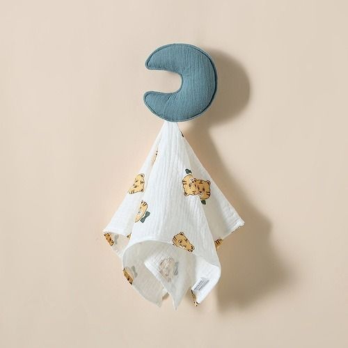 Baby comfort towel, can be chewed in the mouth, newborn security comfort blanket, baby bedding nursery item