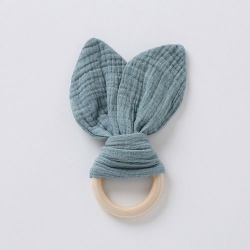 Baby soothing towel, mouthpiece, hand puppet toy, baby sleeping comfort tool, chewable gauze towel, beech wooden baby teether