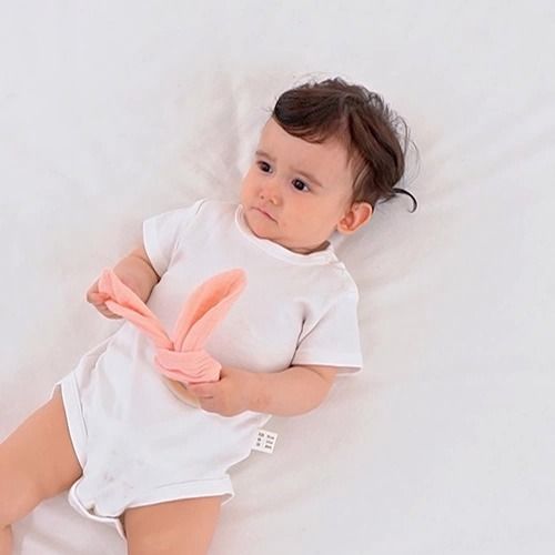 Baby soothing towel, mouthpiece, hand puppet toy, baby sleeping comfort tool, chewable gauze towel, beech wooden baby teether