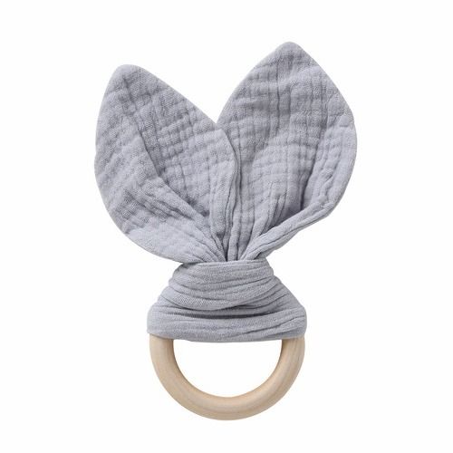 Baby soothing towel, mouthpiece, hand puppet toy, baby sleeping comfort tool, chewable gauze towel, beech wooden baby teether
