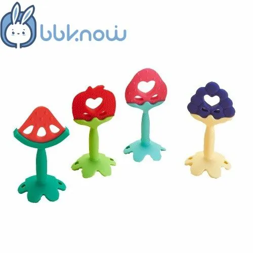3 months+ Baby teethers, fruit shap teether for baby care,Teeth grinding rods with storage boxes