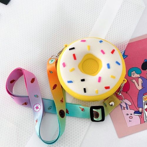 Kids bag, silicone crossbody bag with new design, boy&girls'coin purse,Daily Circle slicone bag for your little one, fashion bag