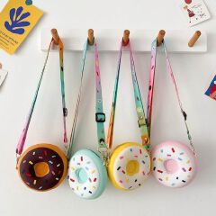 Kids bag, silicone crossbody bag with new design, boy&girls'coin purse,Daily Circle slicone bag for your little one, fashion bag
