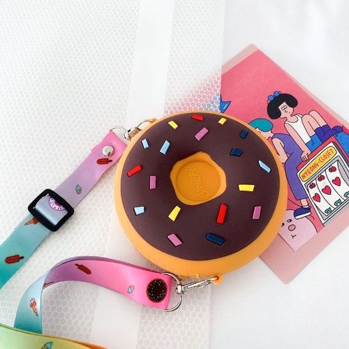Kids bag, silicone crossbody bag with new design, boy&girls'coin purse,Daily Circle slicone bag for your little one, fashion bag