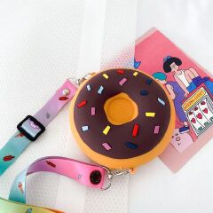 Kids bag, silicone crossbody bag with new design, boy&girls'coin purse,Daily Circle slicone bag for your little one, fashion bag