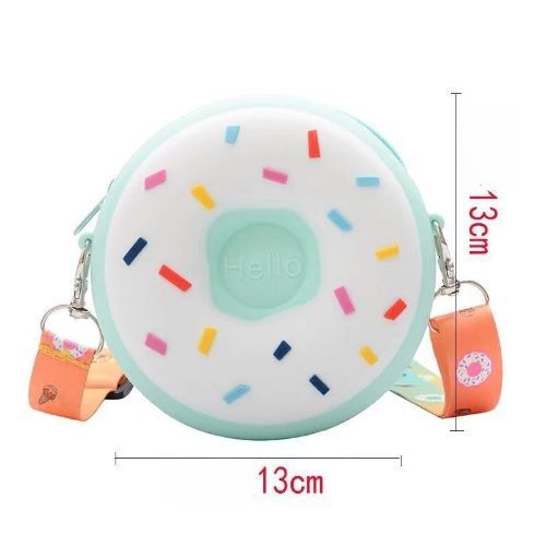 Kids bag, silicone crossbody bag with new design, boy&girls'coin purse,Daily Circle slicone bag for your little one, fashion bag