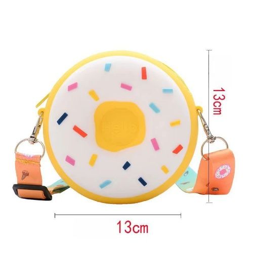 Kids bag, silicone crossbody bag with new design, boy&girls'coin purse,Daily Circle slicone bag for your little one, fashion bag