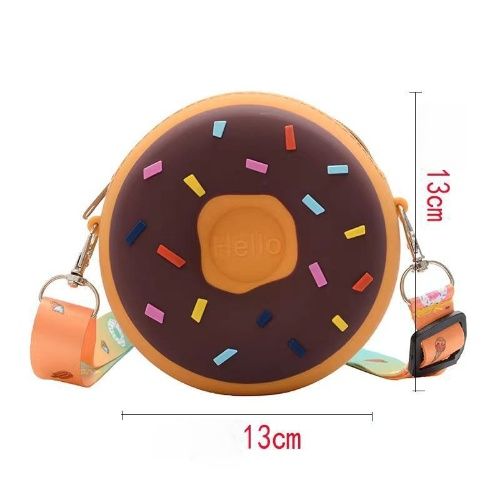 Kids bag, silicone crossbody bag with new design, boy&girls'coin purse,Daily Circle slicone bag for your little one, fashion bag