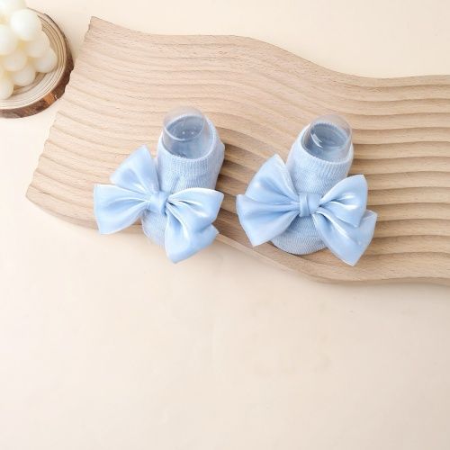 0-2 years Baby girl princess sock, non-slip floor sock with bow for 4 seasons, INS new design sock for indoor & outdoor, Breathable and comfortable,Accessories for evening gowns