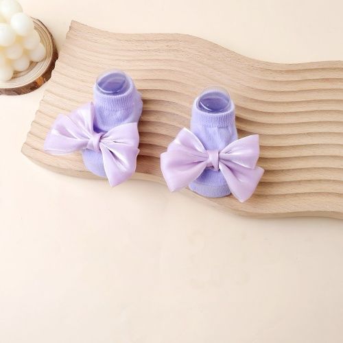 0-2 years Baby girl princess sock, non-slip floor sock with bow for 4 seasons, INS new design sock for indoor & outdoor, Breathable and comfortable,Accessories for evening gowns