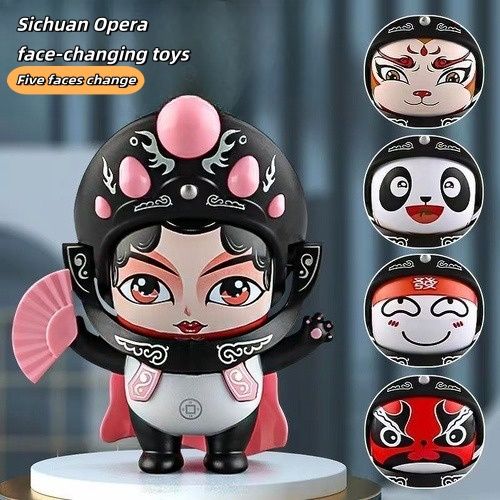 Panda changing face toy from China, Fidget toys for boys and girls, China special toy gift for your little one or your friend,A distinctive toy,Auspicious meaning