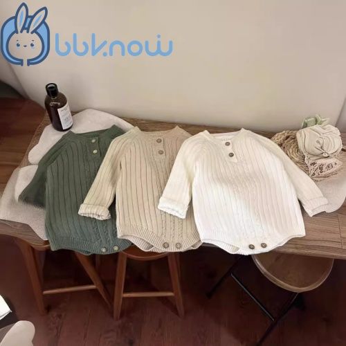 1-2 years sweater for boy & girl, 15-23℃ suitable for your little one,Baby knitted sweater, loose pullover long-sleeved crawling jacket
