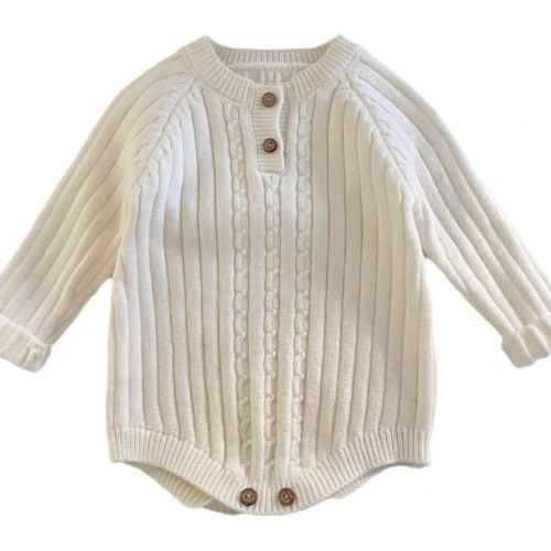 1-2 years sweater for boy & girl, 15-23℃ suitable for your little one,Baby knitted sweater, loose pullover long-sleeved crawling jacket