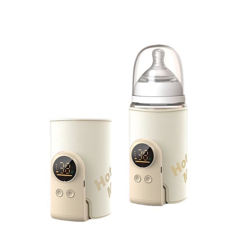 Baby milk bottle warmer，Rechargeable baby bottle insulation cover, new type of milk heater, suitable for various baby bottles