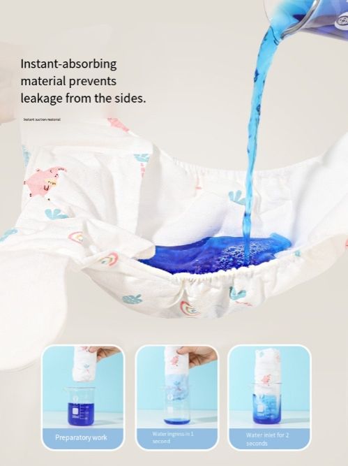 Baby toilet training pants, thin absorbent and leak-proof diapers for spring and summer, 100% cotton underwear for infants and toddlers
