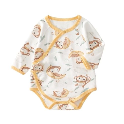 Baby Soft Cotton Bodysuit & Anti-Slip Knee Socks Set - Breathable for Summer & Air-Conditioned Rooms | Unisex Newborn Outfit