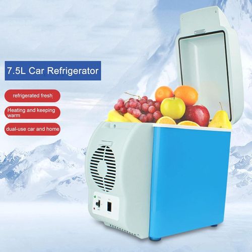 🤪MAKE IT EASY 🌽NOW AVAILABLE ✨️📍Portable 7.5L Mini Auto Fridge Car Refrigerator Multi-Function Home Cooler.Made of premium ABS material, which is durable and non-toxic.
Designed for refrigerating o