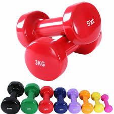 🌿🤑PROMOTION PRICE 🤑🥳3kg Dumbell Sets Weight Neoprene Shaped Soft Dumb Bell. Size CHOICES (1kg, 2kg, 3kg, 4kg, 5kgs.) Each SIZE chosen is sold in pair.Soft to the hand Has grip even when sweating C