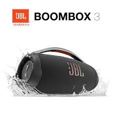 💫🪄UP YOUR GAME🍒🌽Jbl Boombox 3 – Portable Bluetooth Speaker - Black.Massive sound and deepest bass
24 hours of play time
IP67 dust and water proof
6.5 Hrs Charging time
3.5 mm audio cable Input
Wat
