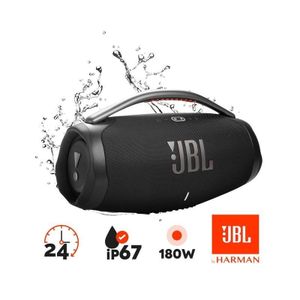 💫🪄UP YOUR GAME🍒🌽Jbl Boombox 3 – Portable Bluetooth Speaker - Black.Massive sound and deepest bass
24 hours of play time
IP67 dust and water proof
6.5 Hrs Charging time
3.5 mm audio cable Input
Wat
