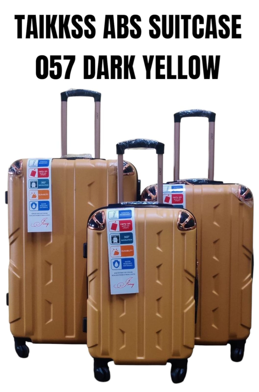 TAIKKSS 057 ABS FIBER SUITCASE – SIZE 27 & SIZE 28 ✨

Travel in confidence, style, and unbeatable durability! The TAIKKSS 057 ABS Fiber Suitcase is built for the modern traveler who wants elegance wit