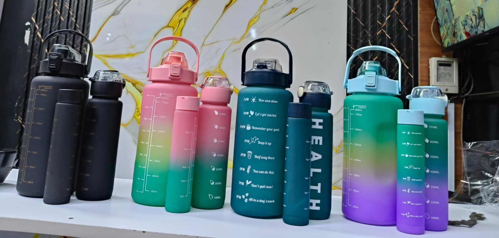 3-in-1 Water Bottle – Hydration Your Way!

Stay refreshed anytime, anywhere with this versatile 3-in-1 water bottle. With 3 convenient sizes – 2L, 700ml, and 300ml, it’s perfect for home, school, offi