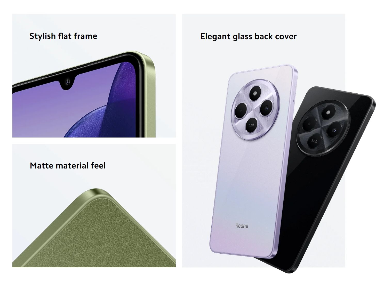 XIAOMI Redmi 14C 128GB ROM+ 4GB RAM 50MP AI Dual Camera Immersive 6.88" UHD Display Upto 120Hz Refresh Rate Dual Sim 5160mAh (typ) Battery Elegant glass back cover Smart Phone