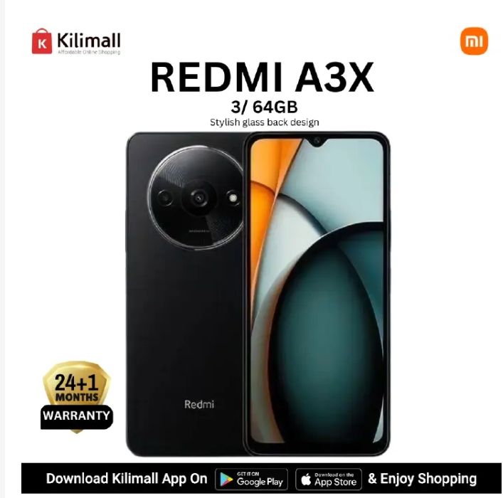 [Clearance Sale] XIAOMI Redmi A3X 64GB+3GB RAM 6.71" Display 4G Network 5000mAh Battery 8MP AI Camera 10W Fast Charging Fingerprint Sensor Android 14 Smart Phones