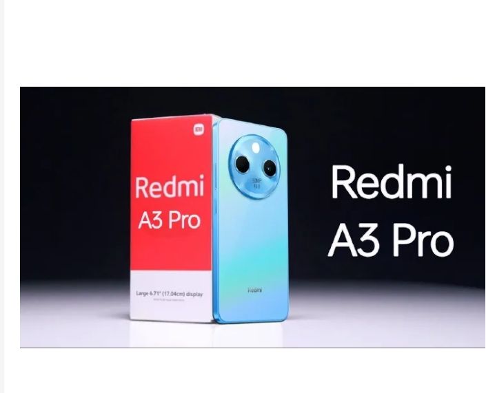 [New Arrival] Redmi A3 PRO 128GB + 4GB 6.71" Display 4G Network 8MP AI Camera 5160mAh Battery 10W Fast Charging Mediatek Helio G81 Ultra Fingerprint Sensor Android 14 Smart Phones