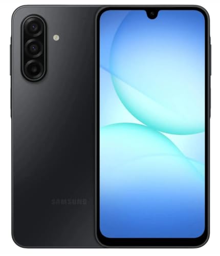 Samsung Galaxy A17: 8GB RAM + 256 GB storage, 6.7″ Super AMOLED 120Hz display, Exynos 1330/Dimensity 6300, triple 50MP rear camera, 13MP selfie, 5000mAh battery, side fingerprint, Android version 15.