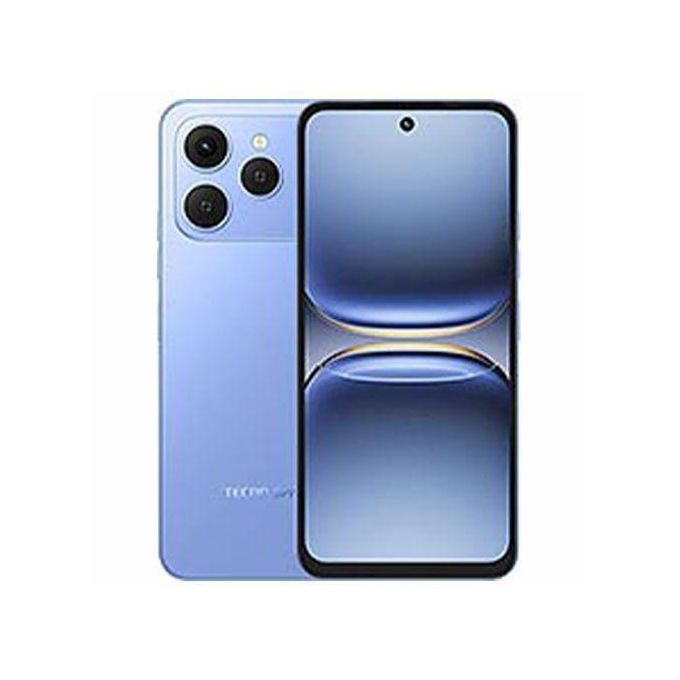 Tecno Spark 40 – 6.67″ HD+ display, 50 MP AI dual rear + 8 MP front cameras, 5200 mAh battery with 45 W fast charge, 128/256 GB storage, MediaTek G81, Android 15, NFC, dual speakers, IP64.