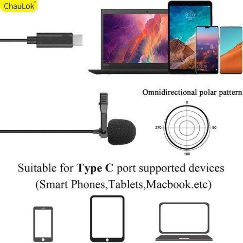 Type C Lavalier Microphone Lapel
