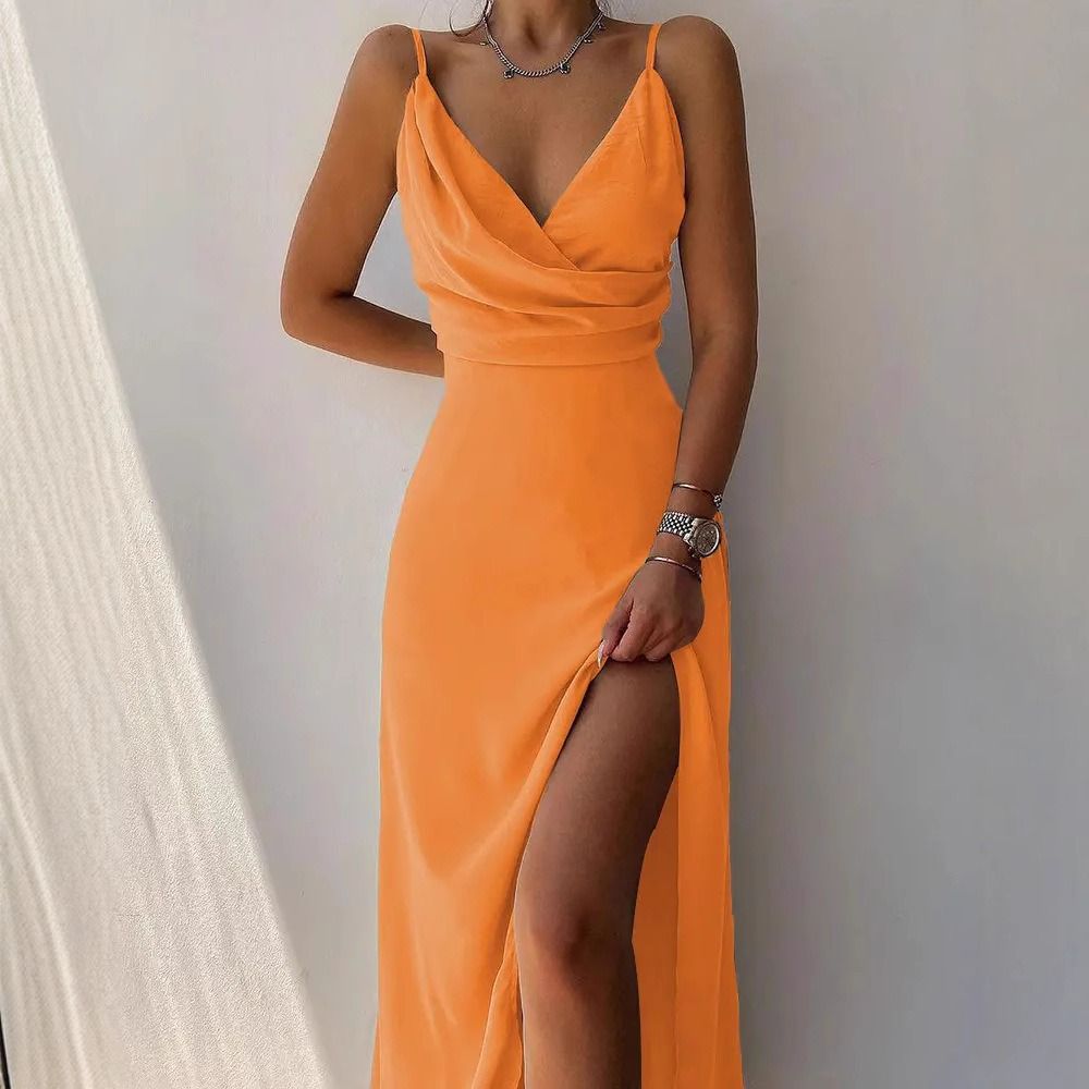 Africa 2025 fashion summer Amazon ebay Aliexpress wish urban casual women's big swing personality street strap dress