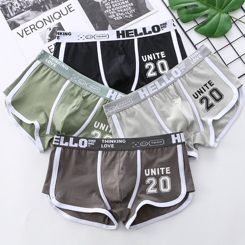 2025 Africa's new artillery-man summer men's underwear printed cotton wholesale mid-waist men's underwear men breathable boxers can replace hair