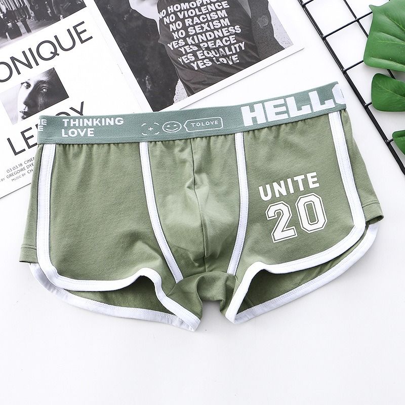 2025 Africa's new artillery-man summer men's underwear printed cotton wholesale mid-waist men's underwear men breathable boxers can replace hair