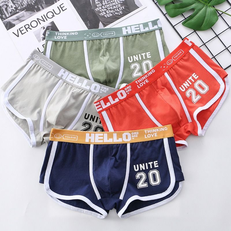 2025 Africa's new artillery-man summer men's underwear printed cotton wholesale mid-waist men's underwear men breathable boxers can replace hair