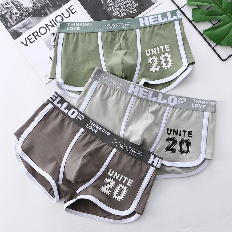 2025 Africa's new artillery-man summer men's underwear printed cotton wholesale mid-waist men's underwear men breathable boxers can replace hair