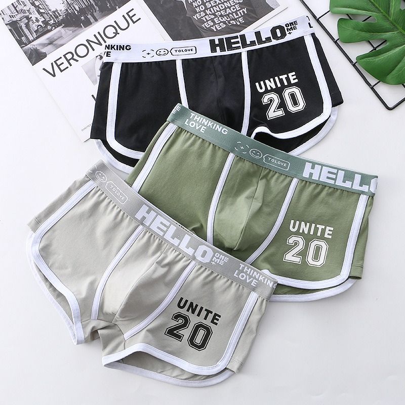 2025 Africa's new artillery-man summer men's underwear printed cotton wholesale mid-waist men's underwear men breathable boxers can replace hair